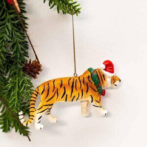Christmas Tiger Ornament